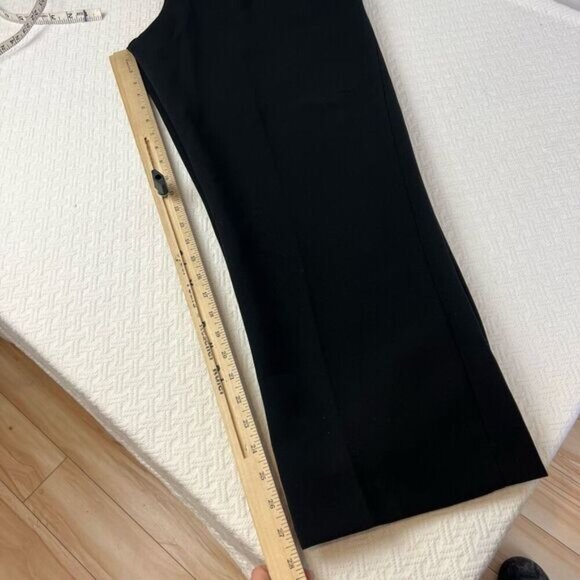 Vintage Alfred Dunner Women’s Size 12 Black Casual Pull on Pants Flared Wide - Picture 4 of 12